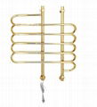 80w OND-TJ09S titanium gold curved shape fashion style heated towel rail 1