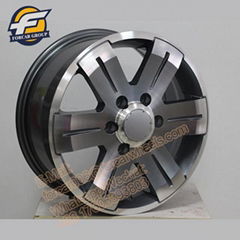 16 inch new design grey colored car alloy wheels rims export to the world