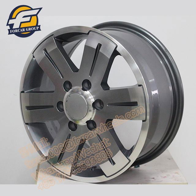 16 inch new design grey colored car alloy wheels rims export to the world 3