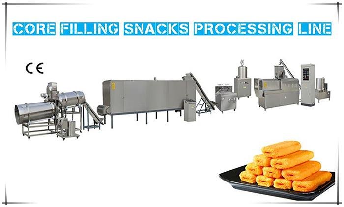 Professional SS304 Core filling Snacks Processing Line 2