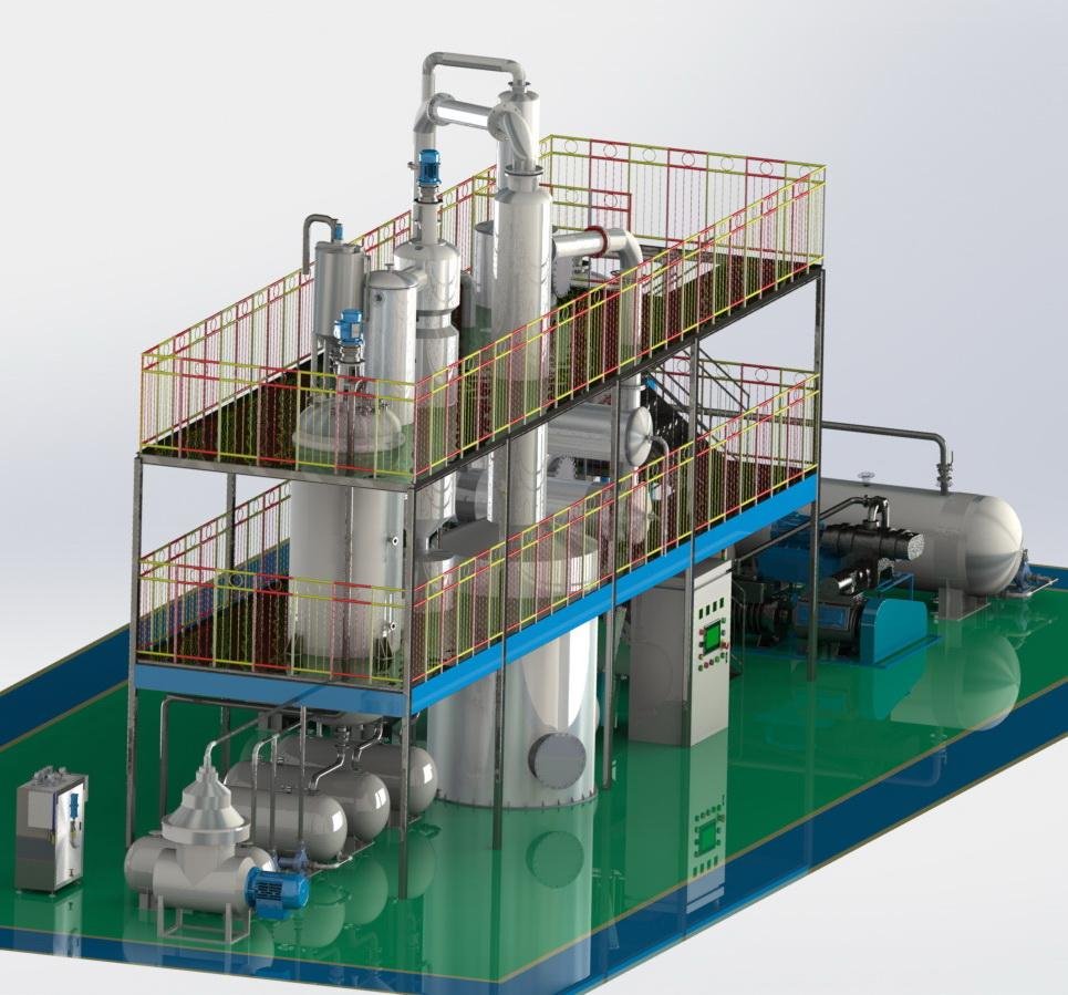 New technology of waste oil recycling factory 4