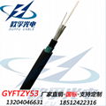 直銷GYFTZY53光纜阻燃鎧裝直埋光纜國標光纖gyftzy53單模多模4-144芯定製 1