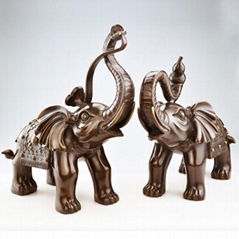 青铜器招财大象家居摆放风水吉祥物 