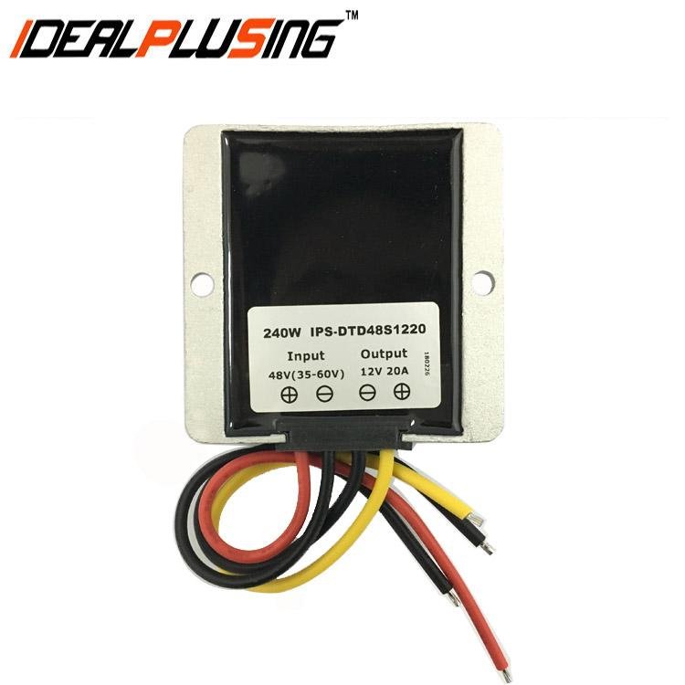 Factory Price  5v to 12v dc dc converter  4A 48W for vehicles