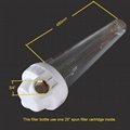 20 inch transparent water filter housing