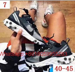 Wholesale 2019 new running shoes      React Element 87 Volt Racer Pink Sneaker