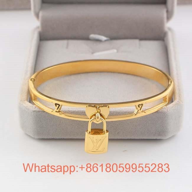 Newest Wholesale Louis Vuitton jewelry Lv Shield Studded Leather Bracelet - Lv Jewelry - Lv ...
