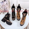                                 020 autumn and winter new thick heel flat lace-u 19