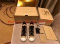 2022 Burberry women's shoes autumn and winter new Vintaga check cotton high-top 