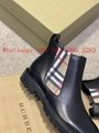 2022 new Burberry BURBERRY Chelsea boots, lace-up boots, all-match women's boots