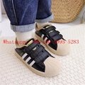 2020 Adidas children's shoes-shell toe plus velvet AD Velcro sneakers