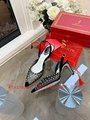 2022 Women RENE CAOVILLA High Heels Hot Sale Cleo Embellished Ankle-Wrap Pumps