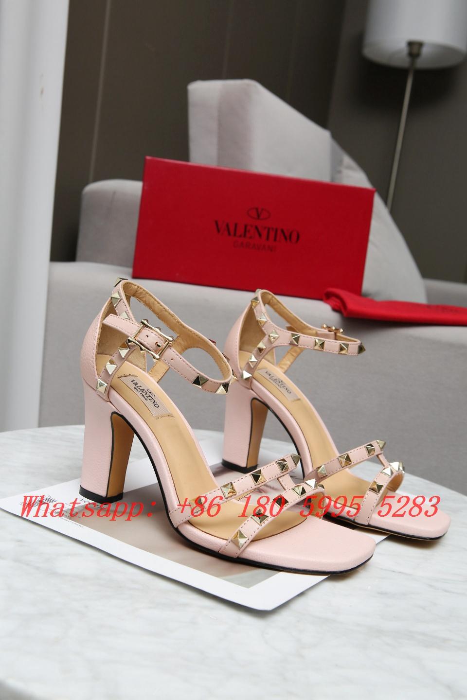 Newest Valentino Garavani Rockstud Leather Caged Pump Valentino Vlogo Signature Calfskin Slingback High Heels