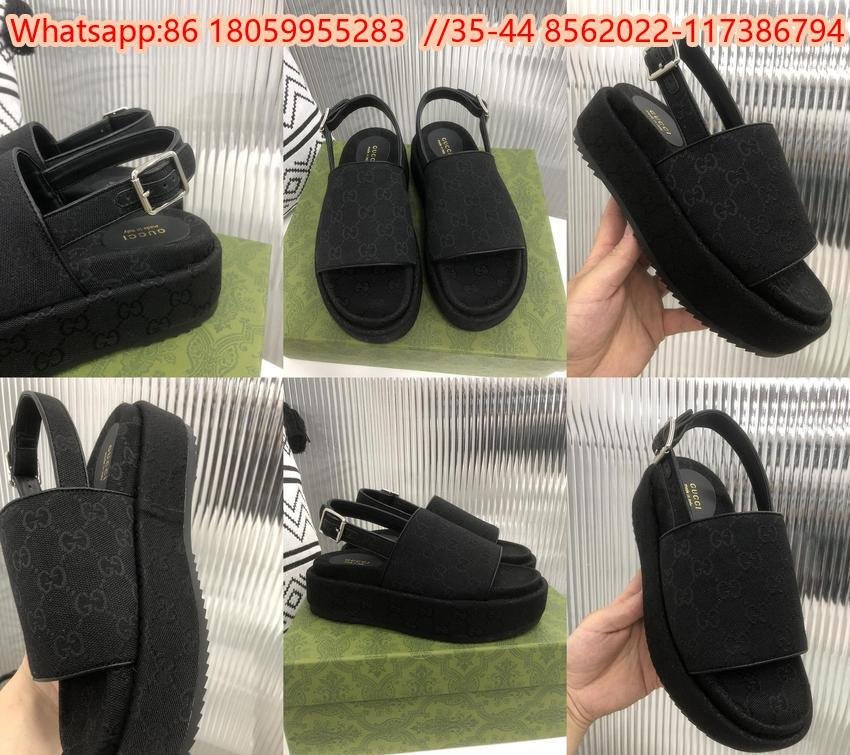 Wholesaler GUCCI sandals Cheap women's Angelina GG Supreme platform sandals Sale