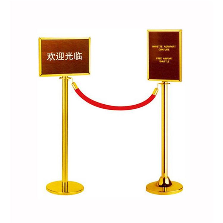 Exhibition Stainless Steel Velvet Rope Stanchion