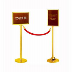 Exhibition Stainless Steel Velvet Rope Stanchion