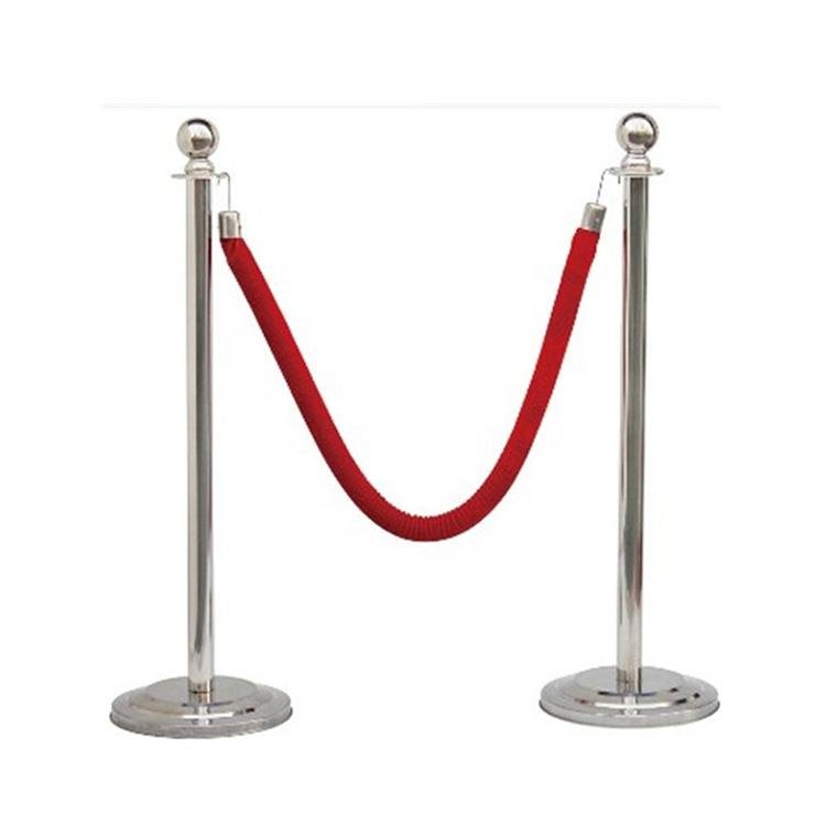 Exhibition Stainless Steel Velvet Rope Stanchion 5