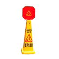 Plastic Square Cone Caution Wet Floor