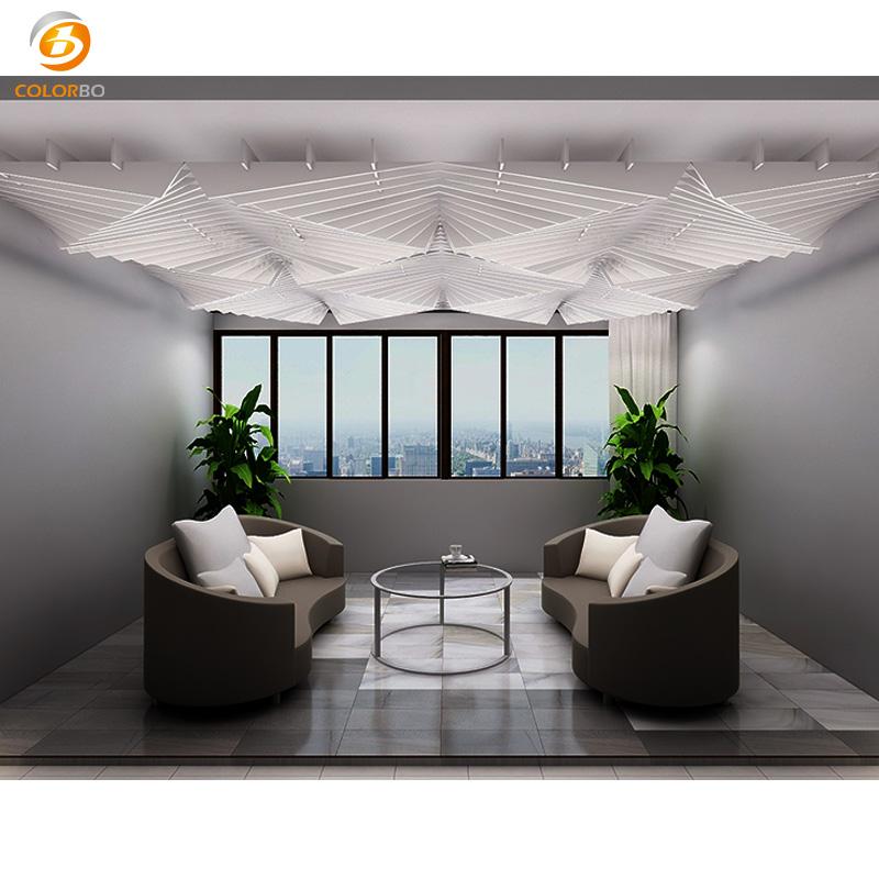 New design polyester fiber acoustic ceiling 3