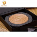 Polyester fiber eco-friendly 3D acoustic wall clock 2