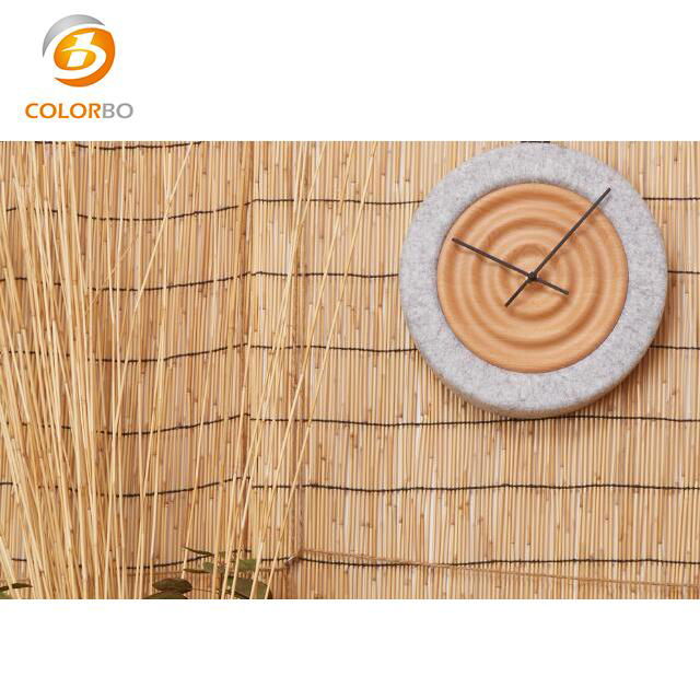 Polyester fiber eco-friendly 3D acoustic wall clock 3