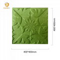 Carved polyester fiber decoration material acoustic panel