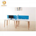 Office desk screen acoustic barrier 4