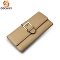 Portable reusable waterproof genuine leather wallet OEM