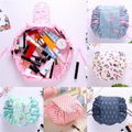 Wholesale eco-friendly nylon portable drawstring cosmetic bags