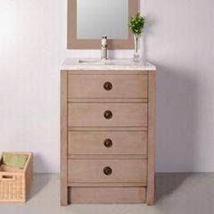 High quality antique sollid wood+MDF bathroom vanity