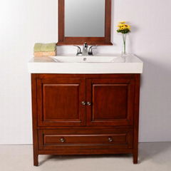 water-proof solid wood+ MDF bathroom vanity cabinet