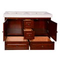 Integrated basin classic bathroom vanity cabinet 2