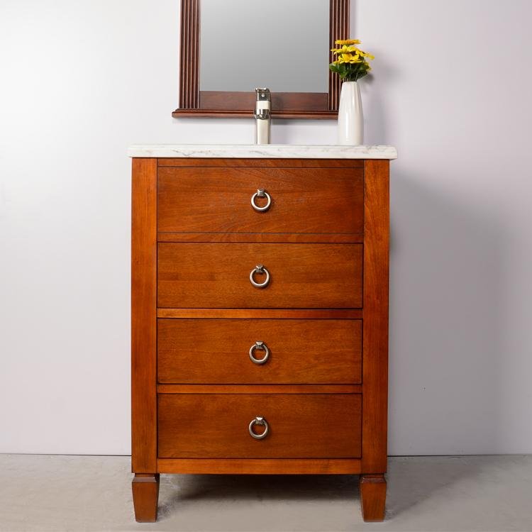 high quality single sink wood+MDF bathroom vanity cabinet