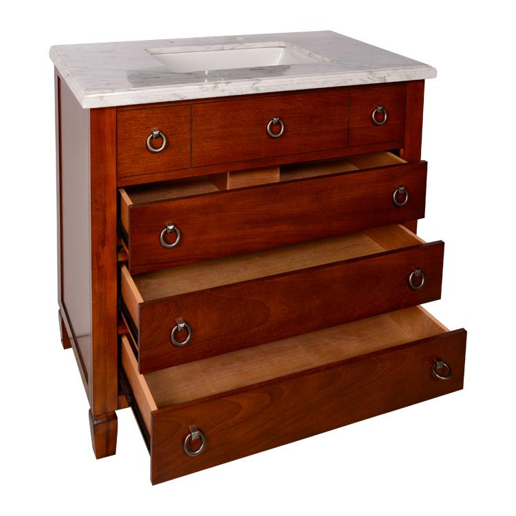 high quality bathroom furniture MDF+solid wood bathroom vanity