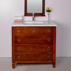 high quality bathroom furniture MDF+solid wood bathroom vanity