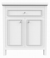 environmental fiendly simple design bathroom solid wood +MDF vanity cabinet