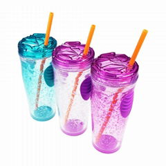 Wholesale SAN Plastic Inside Gel Drinks Tumbler