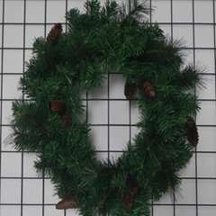Hot Sale Artificial Christmas Wreath With Pine Cones