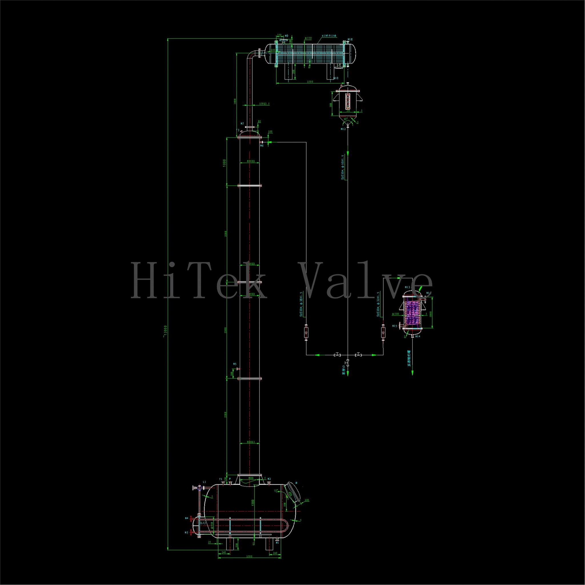 HT04 Alcohol Ethanol Distilling RecoveryTower Distillation Equipment