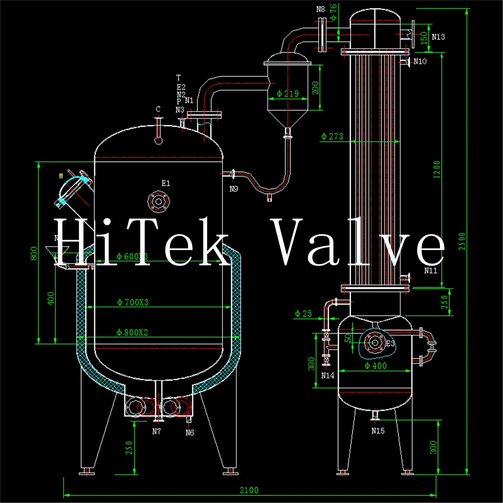HT08 Vacuum pressure reduction concentration tanks equipment machine 2