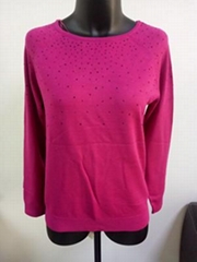 new fashion ladies jersey knit pullover