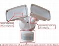 120V ETL square heads 180 degree motion activated security light
