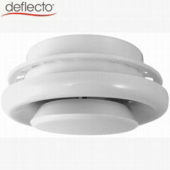 Plastic Ceiling Diffuser Vents White ABS