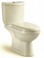  Hot selling factory Type TWO PIECEC Toilet Round p-trap two Piece Toilet