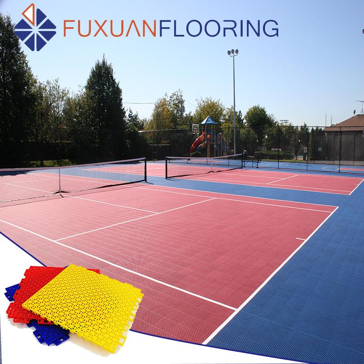outdoor sports tiles futsal court size artificial flooring fx02
