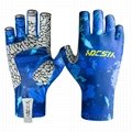 Customized Good Quality Fingerless Fishing Kayaking Gloves SPF 50+ UV Sun Gloves 2