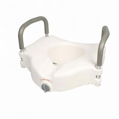 Raised Toilet Seat with Armrest Toilet