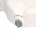 Raised Toilet Seat with Armrest Toilet Seat Raiser 2