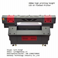 Stable 280mm high printing height automaticly led uv printer for phone case