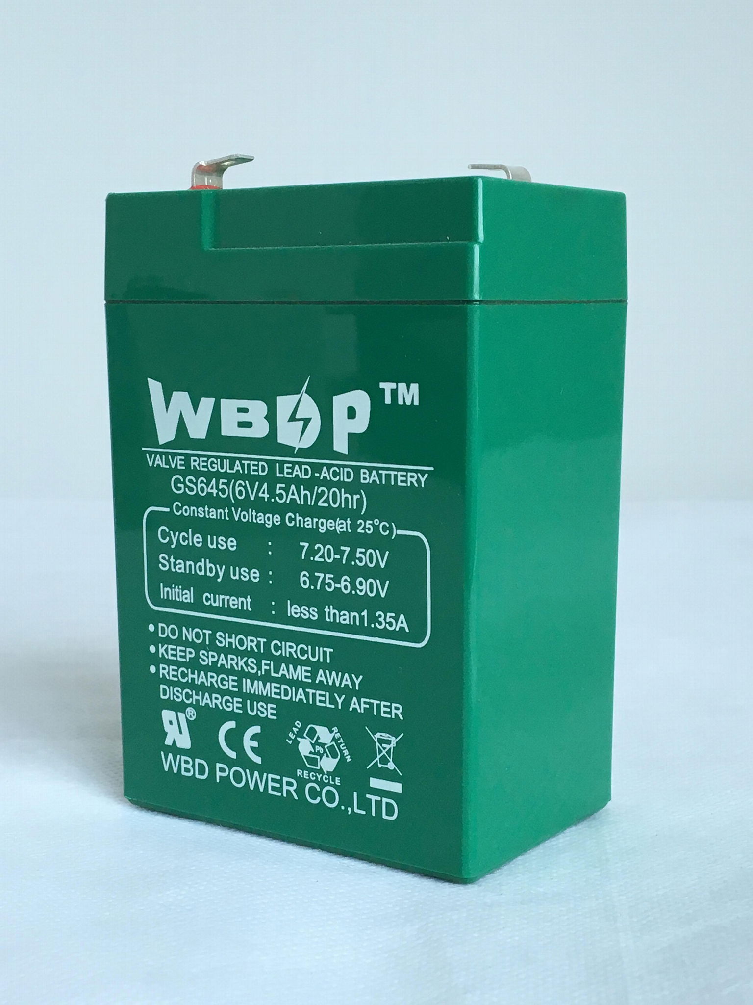 免維護鉛酸蓄電池6V4.5AH 2